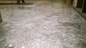 Glas epoxy zilverpapier vloer 2