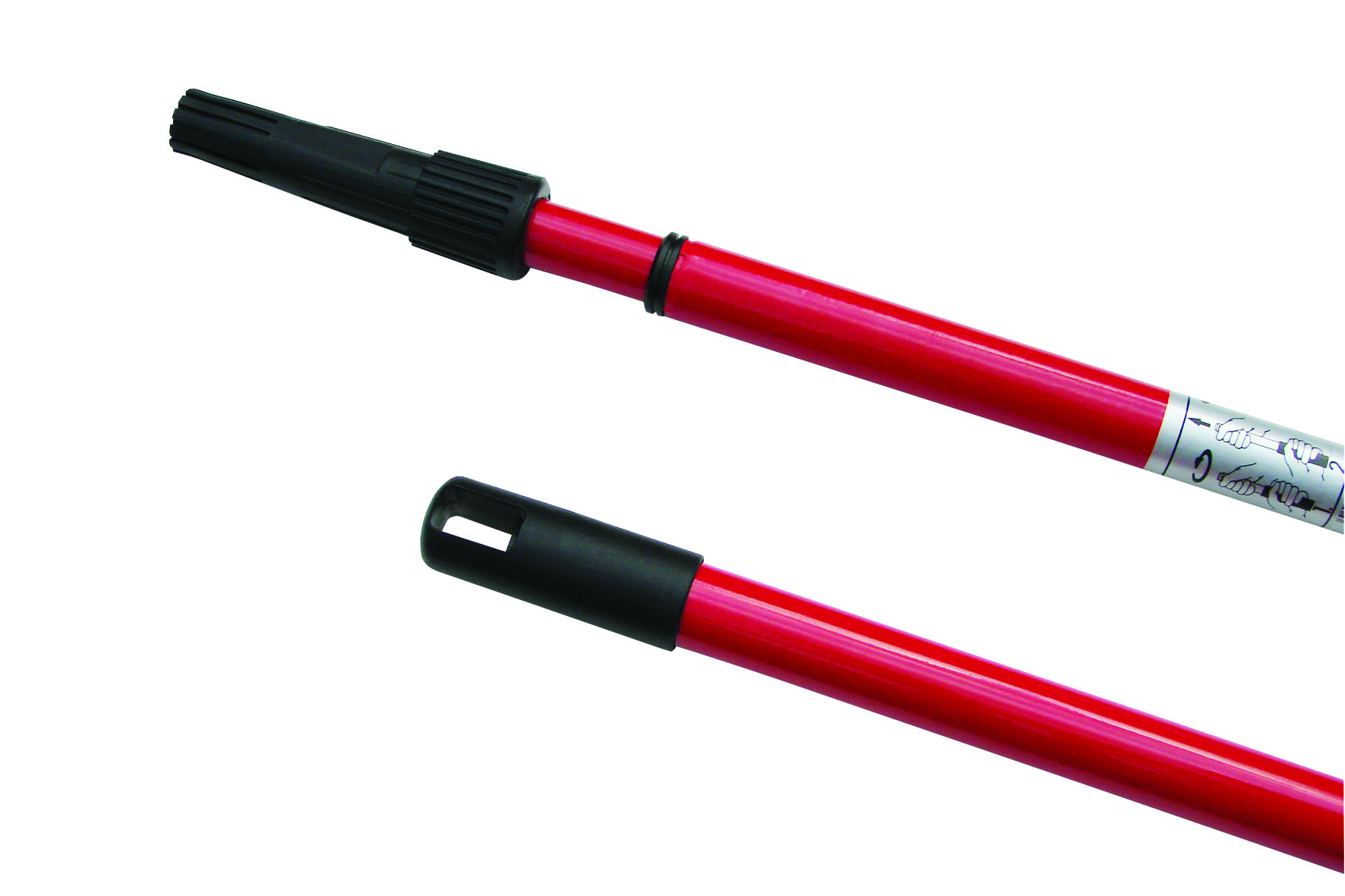 Telescoopsteel 200 cm staal gelakt Telescoopsteel 200 cm staal gelakt