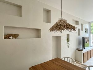 6 Beton Cire wand met nissen kleur 1