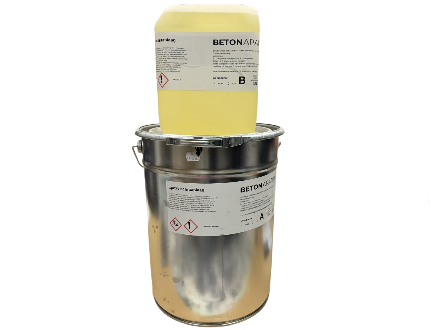 Epoxy schraaplaag 20 kg set) Epoxy schraaplaag 20 kg set)